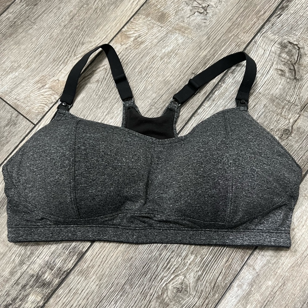 3 Nursing/maternity bras grey/black/tan